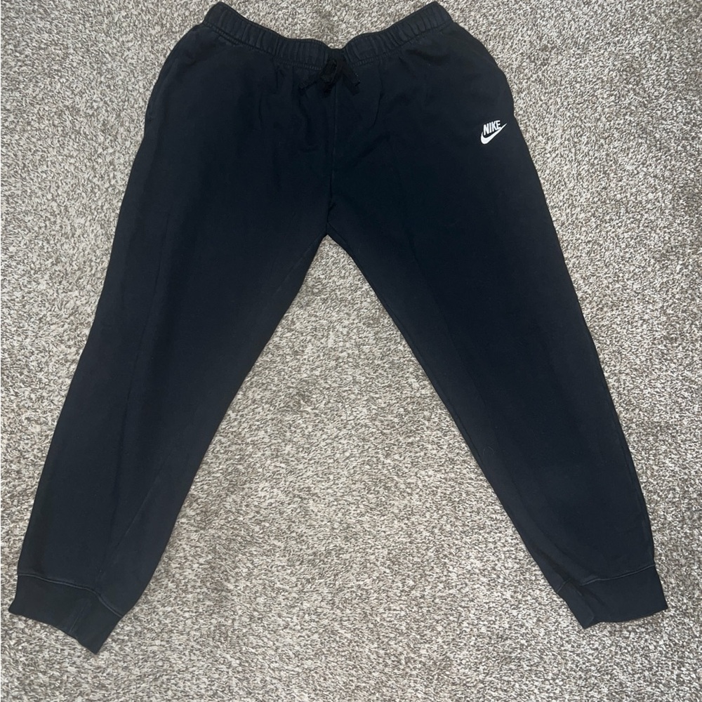 Nike Black Joggers with White Logo